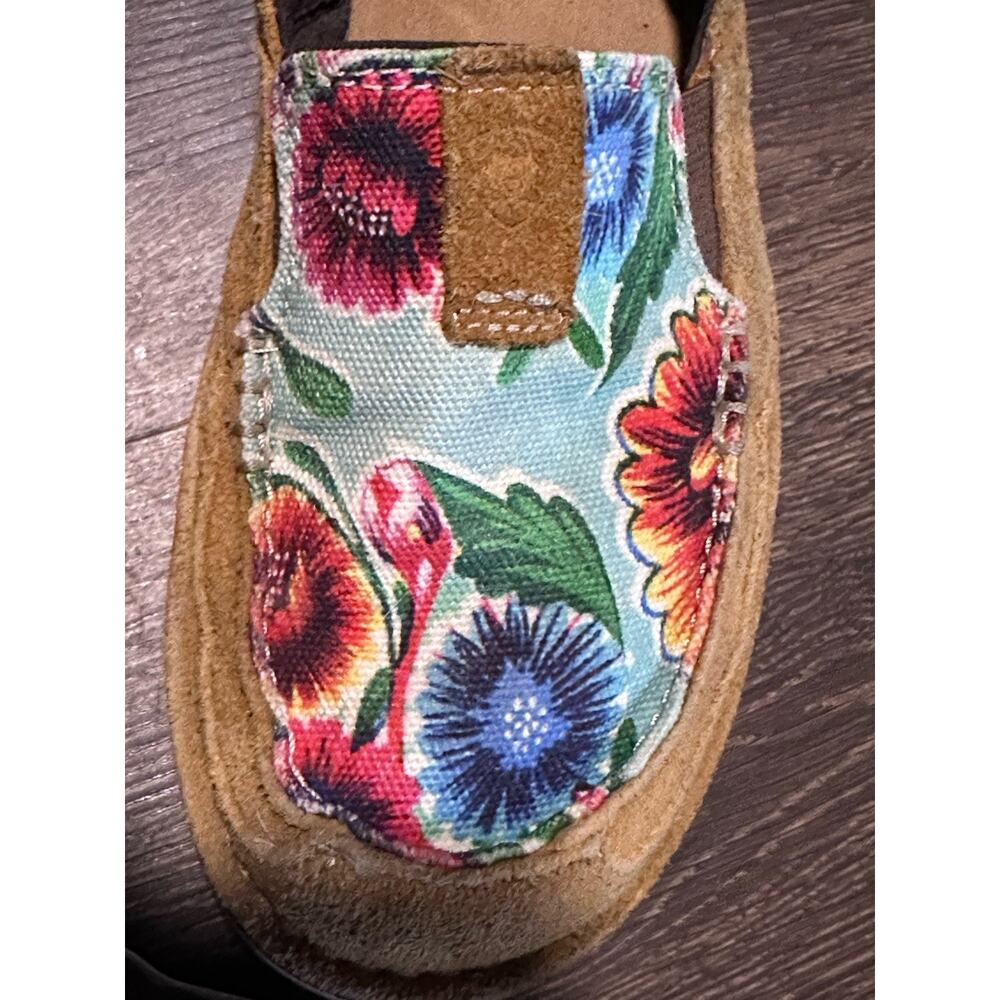 Ariat Womens Size 9B Floral Cruisers Shoes Sunburn Brown And Turquoise 10023016 - Picture 9 of 9